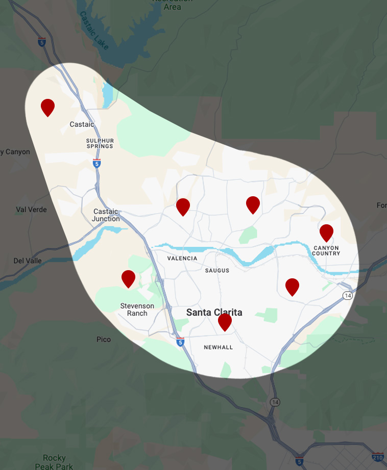 Santa Clarita Service Area Map